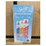 Secret Weightless Dry Spray Antiperspirant Set
