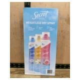 Secret Weightless Dry Spray Deodorant Set