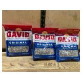 3 Packs of David Original Sunflower Seeds