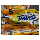 Pack of 15 Mega Rolls Paper Towels