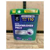 Auto Dishwasher Pacs, 110 Count