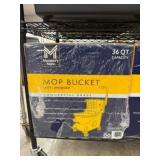 Yellow Mop Bucket with Wringer, 36 Qt Capacity