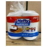 Hefty Supreme 8.7-Inch Lunch Plates, 250 Ct
