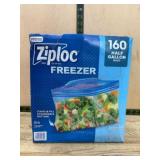 Ziploc Freezer Bags, 160 Count, Half Gallon