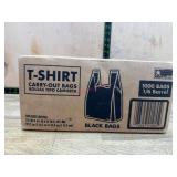 1000 Black Carry-Out Bags