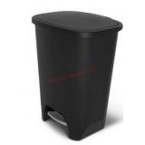 Black 20-Gallon Step Trash Can