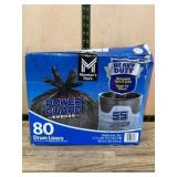 80 Heavy-Duty 55-Gallon Drum Liners