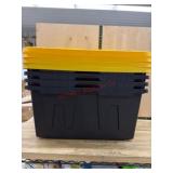 27 gallon Stackable Storage Totes with Lids