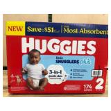 Huggies Little Snugglers Plus Size 2 Diapers, 174