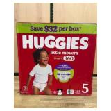 Huggies Little Movers Size 5 Diapers, 144 Ct