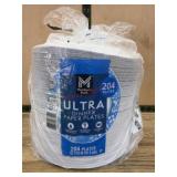 Pack of 204 Ultra Dinner Paper Plates