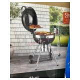 Black Charcoal Kettle Grill with Accessories