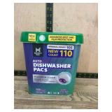 Auto Dishwasher Pacs with Platinum Clean, 110 Coun