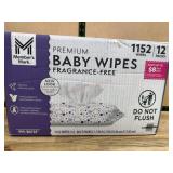 Fragrance-Free Baby Wipes, 1152 Wipes Total