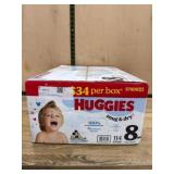 Huggies Snug & Dry Diapers, Size 8, 114 Ct