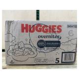 Huggies Overnites Size 5 Diapers, 100-Count