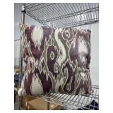 Multi colored fabric sofa pillow