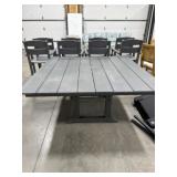 Polywood standard height outdoor dining table
