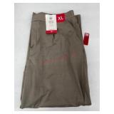 Women's Taupe Wide-Leg Trousers, Size XL