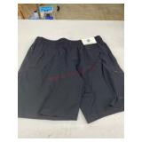 Men's Black Elastic Waist Shorts, Size M