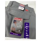 Gray Coleman Men's Utility Shorts, 36 Waist