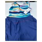 Women's Small Multicolor Tankini Swimsuit