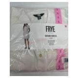 Frye Ivory Denim Dress, Size Small
