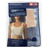 GapBody Seamless Cotton Comfort Bras, Size XS