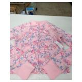 Pink Floral Women's Jacket, Size M