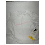 Women's White Cropped Tee, Size M