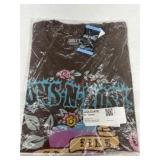 Womens Large Graphic Tee With Rock Band Logo