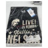 Black Willie Nelson Graphic T-Shirt, Women's Large
