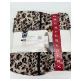 Ladies' Leopard Print Jacket, Size XL