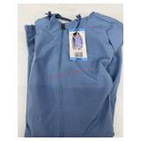 Women's Blue Rain Jacket, Size Large