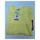 Yellow Women's Knit Tank Top, Size XL
