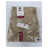 Men's Beige Shorts, Size 34