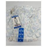Girls' Blue and White Floral Dress, Size Large (10