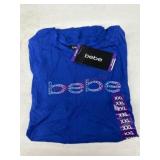 Bebe Women's Blue Logo T-Shirt, Size XXL