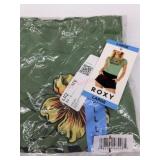 Roxy Women's Green Floral T-Shirt, Large