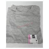 Women's Gray Crewneck Short Sleeve T-Shirt, Size S