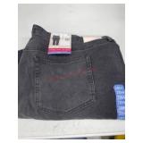 Cuffed Wide Leg Jeans, High Rise, Size 28W