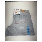 High-Rise Striped Women's Denim Shorts