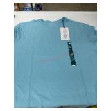 Blue Short Sleeve Crewneck Shirt, Size 3XL