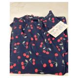 Ladies' Navy Cherry Print Exercise Dress