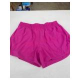 Pink Women's Motion Shorts, Size M
