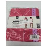 Women's Notch Collar Pajama Set, Size S