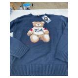 Mighty Fine Women's Sweater with Bear Design