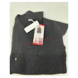 Gray Ribbed Knit Sweater, X-Small