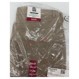 Men's Beige Slim Fit Performance Pants, 34x34