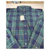 Lands' End Plaid Button-Up Shirt, XXX-Large